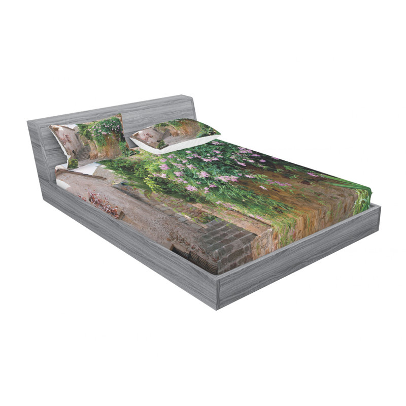 Ensemble de draps de jardin summer, Ensemble de drap pour grand lit avec drap-housse
