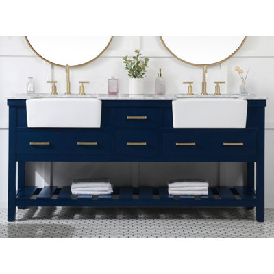 Meuble-lavabo double 72 po Pelaghia