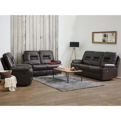 Wiggin 3 - Piece Faux Leather Living Room Set