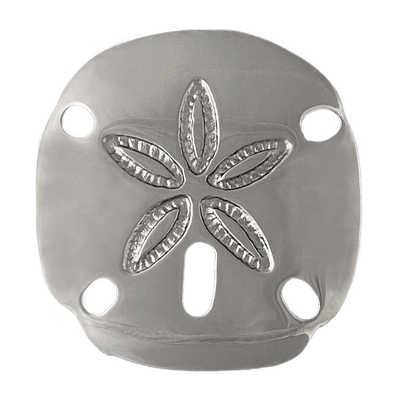 Heurtoir de porte Sand Dollar, Argent nickel