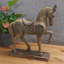 Jayden HORSE 39cm Carved Wood Effect