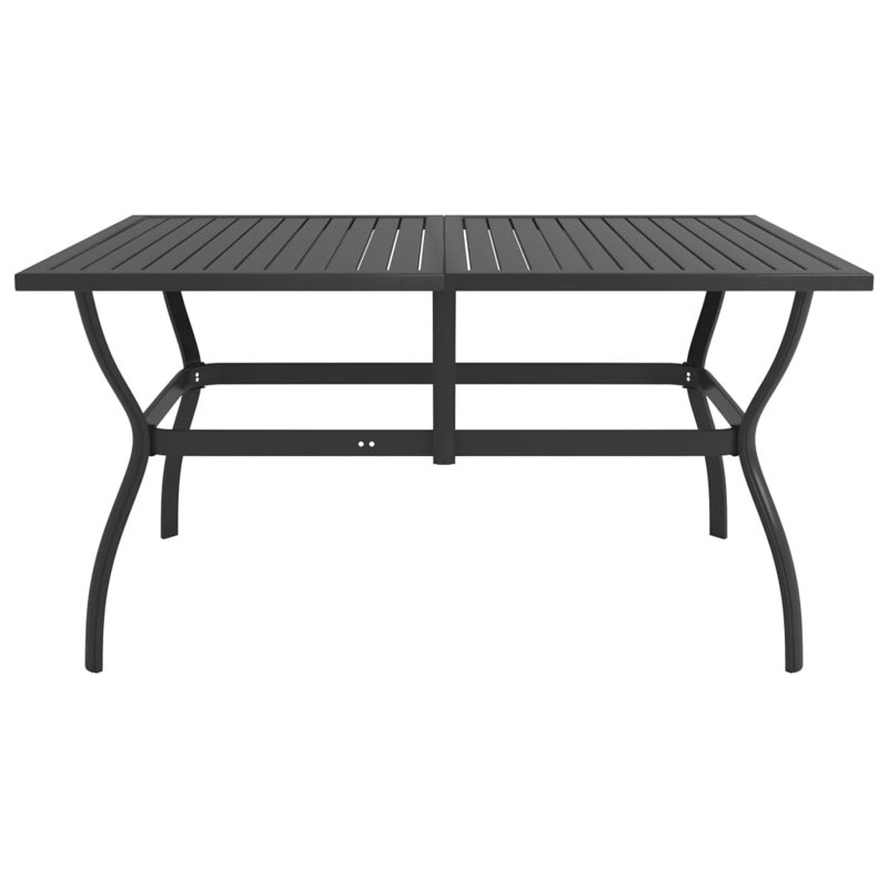 Courson Patio Table, 31.5" W x 55.1" L x 28.3" H, Anthracite