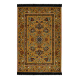 Artemis Oriental Area Rug in Gold/Green/Brown