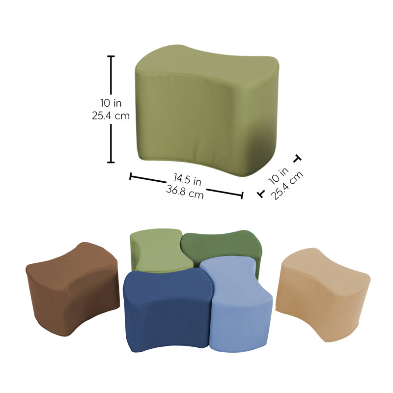 SoftScape 10" Height Butterfly Seating, Earthtone