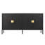 Buffet à quatre portes exquis avec construction durable et rangement polyvalent-1677065496