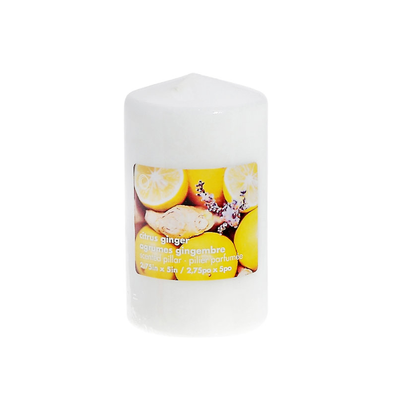 Citrus Scented Pillar Candle