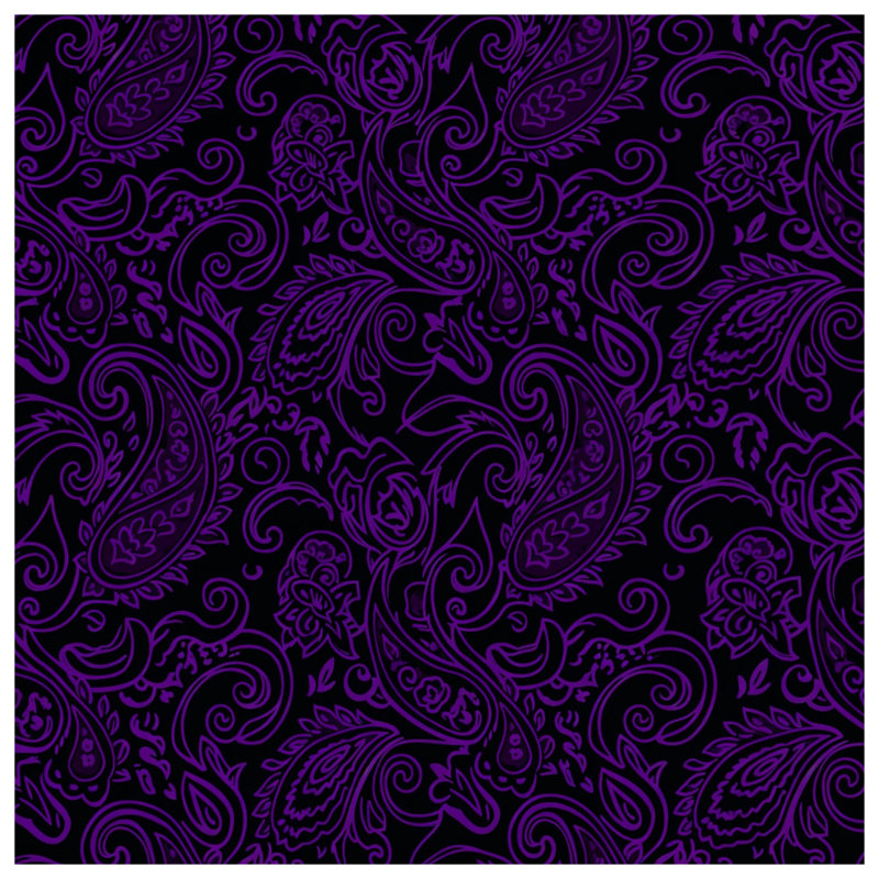 Édredon mauve à motif cachemire, Simple extra long