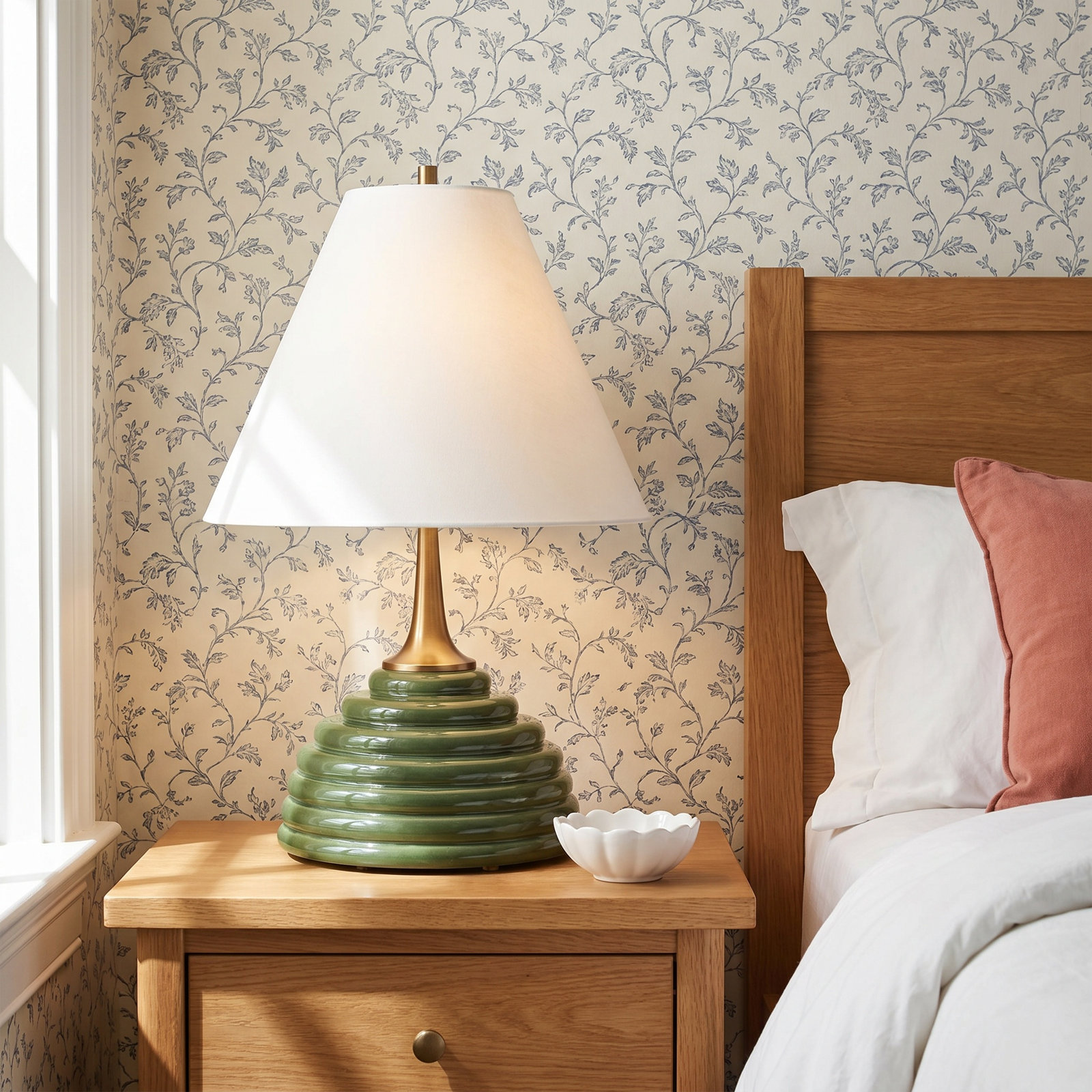 Dark Green Table Lamp