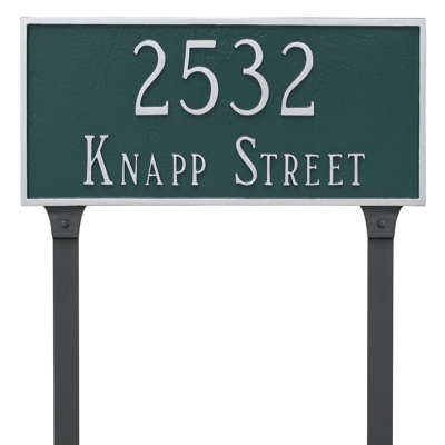 Plaque d'adresse classique sur 2 lignes