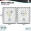 Ensemble de 2 giclées encadrées subtilement bleu Anna Bouquets, design par Lucille Price-1731176220-1731176219