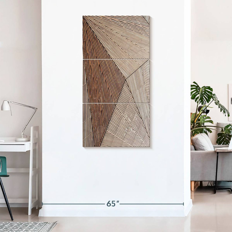 Architecture, structure en bois, 3 pièces, H 75 po x l 36 po x P 1,25 po
