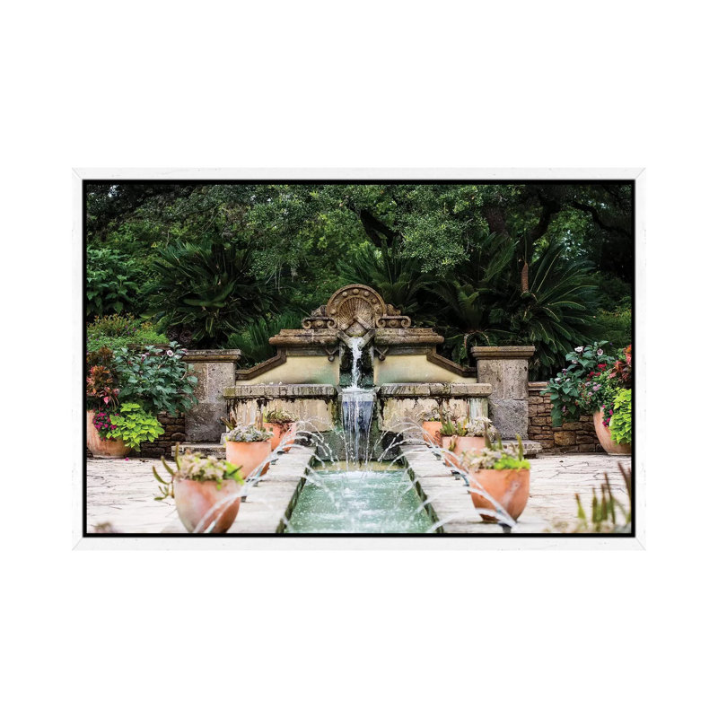 San Antonio Elements by Ann Hudec - Print on Canvas, White Framed, 45.72cm H x 66.04cm W x 3.81cm D