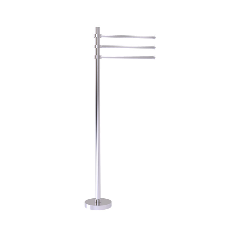 Porte-serviettes sur pied Gober, Chrome satiné