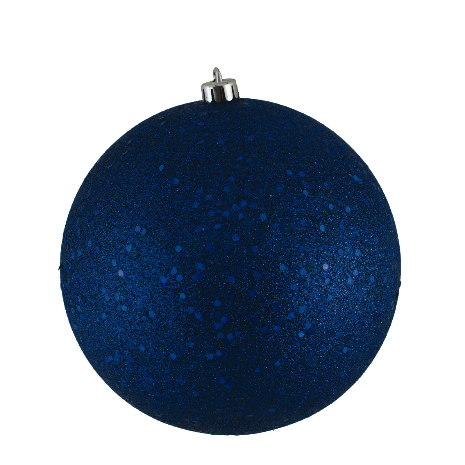 Christmas Ball Ornament, 6" H x 6" W x 6" D, Sequin Sea Blue