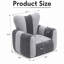 Fauteuil à billes en tissu bicolore rayé de grande taille-127829041-129347272