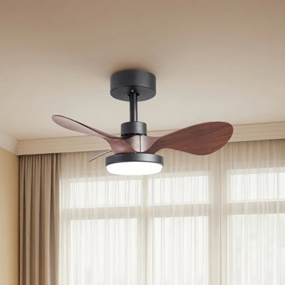 Lemarco 24'' Ceiling Fan with LED Light, 6-Speed Quiet DC Motor, Remote Control & Reversible Mode