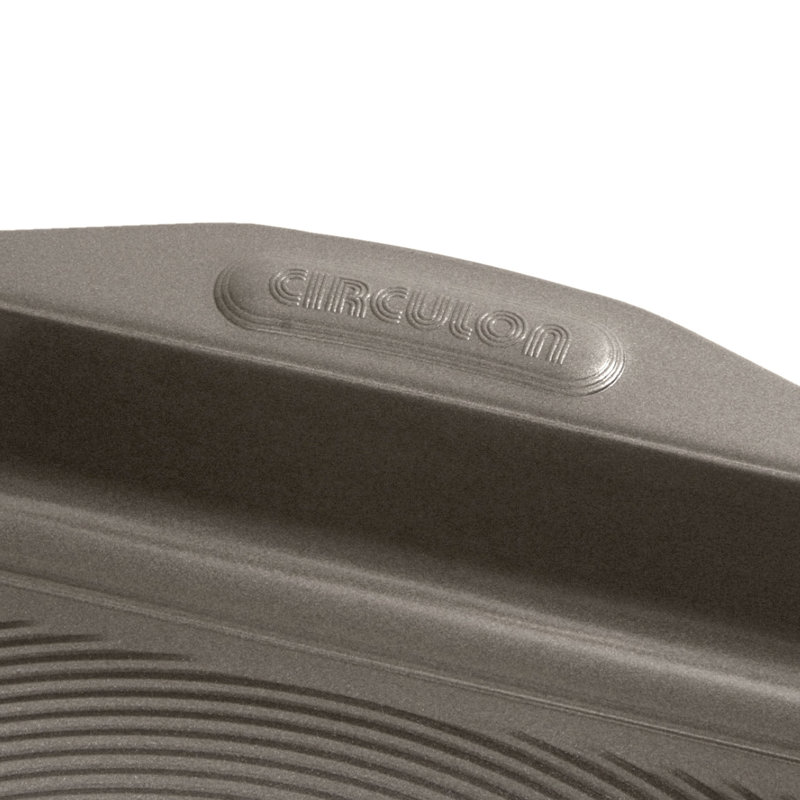 Gray Carbon Steel Nonstick Bakeware Set with Cooling Rack