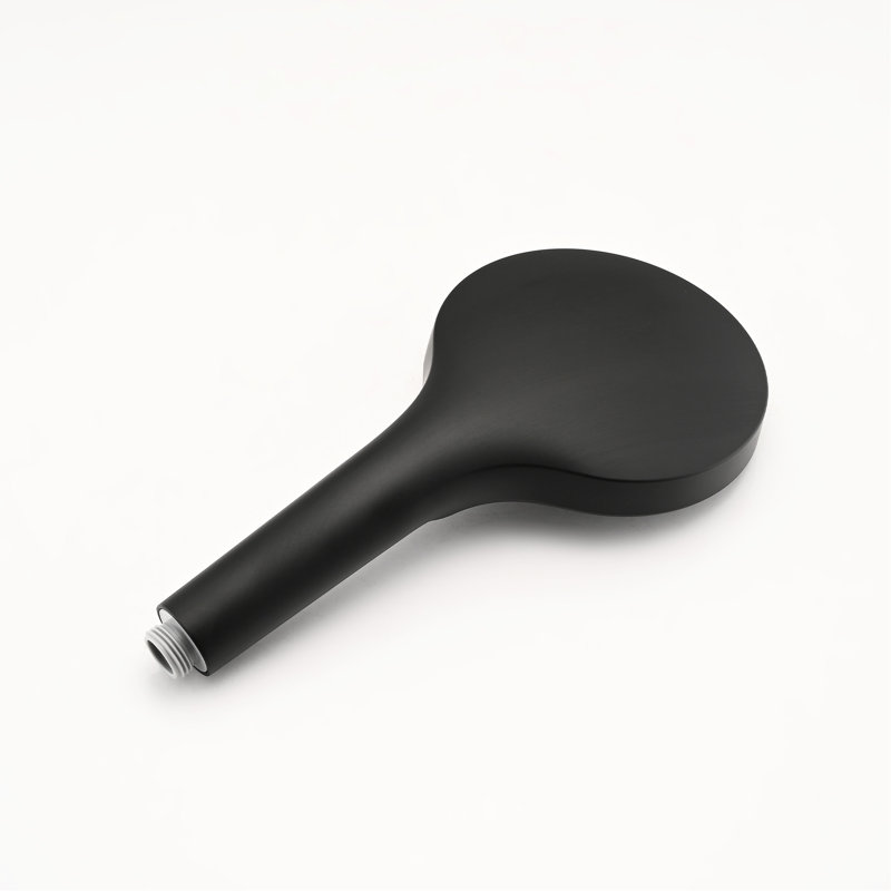 Système de douche noir mat avec douchette à main de 8 po à 3 réglages, barre coulissante à hauteur réglable, bec verseur pivotant, bec flexible de 59 po, fixation murale et à rayures de tous les jours, réglable à 360 °,