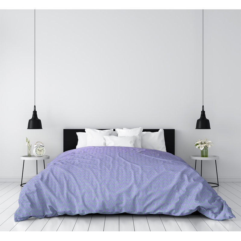 Housse de couette simple Katelyn Elizabeth, Housse de couette simple TG, Microfibre, Violet moyen / rose