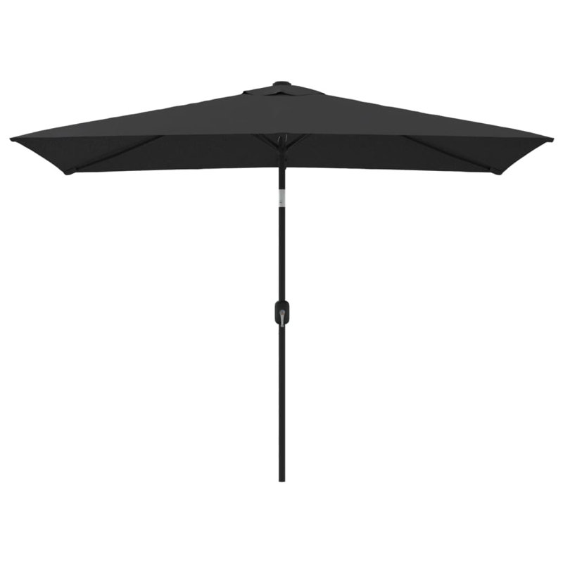 Kylander Rectangular Market Umbrella, Black