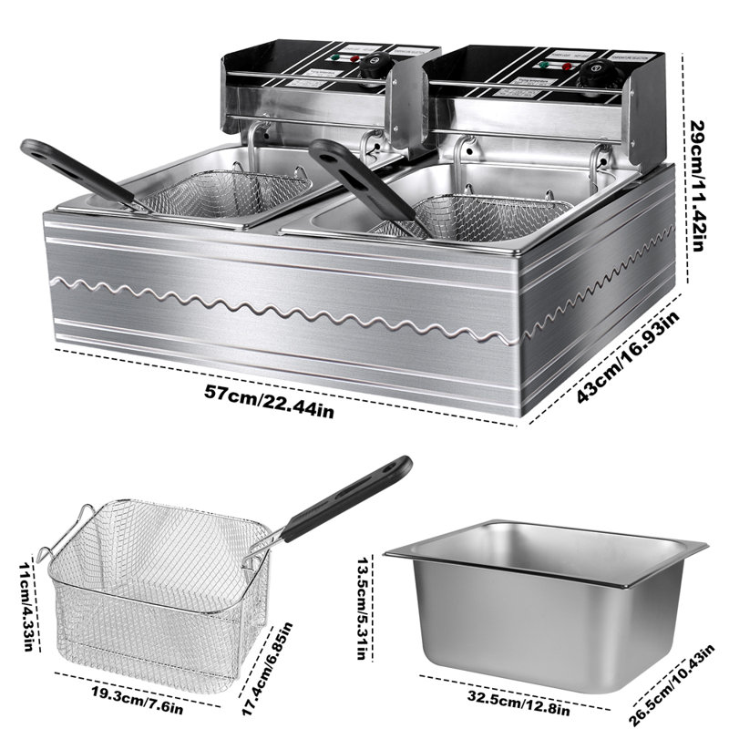 Compact Stainless Steel Electric Deep Fryer