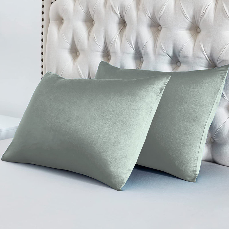 Aieshia 100% Satin Envelope Pillow Case, Silver