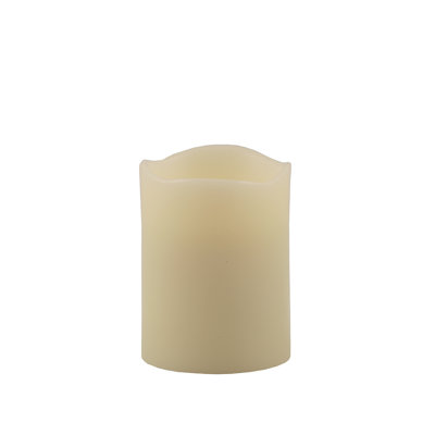 4" Ivory Flameless Pillar Candle