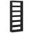 vidaXL Book Cabinet Black 39.37 x 11.81 x 77.95 in Engineered Wood-1496226759-1496226757