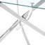 Dayeli Glass Top Metal Base Dining Table-2076506267