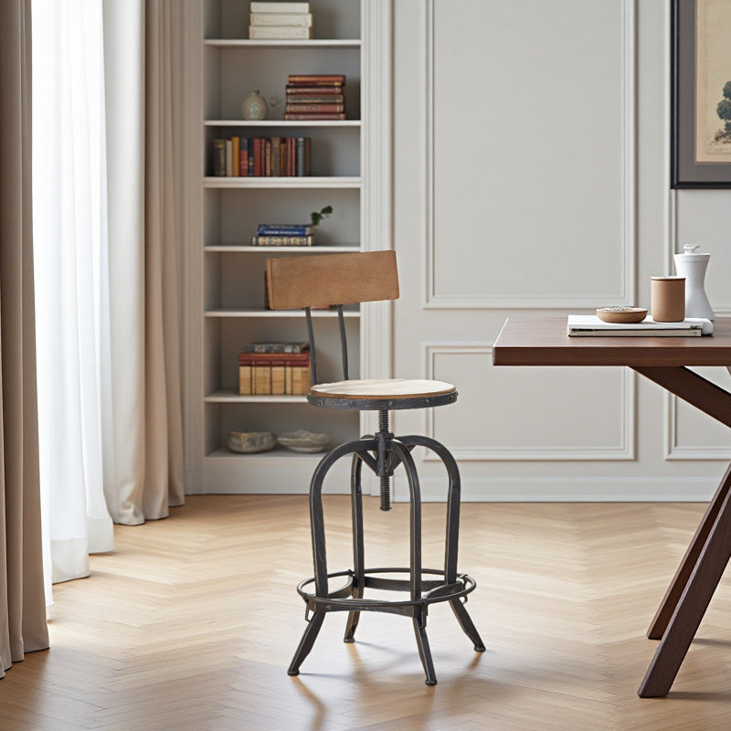 Tabourets de bar pivotants à hauteur réglable