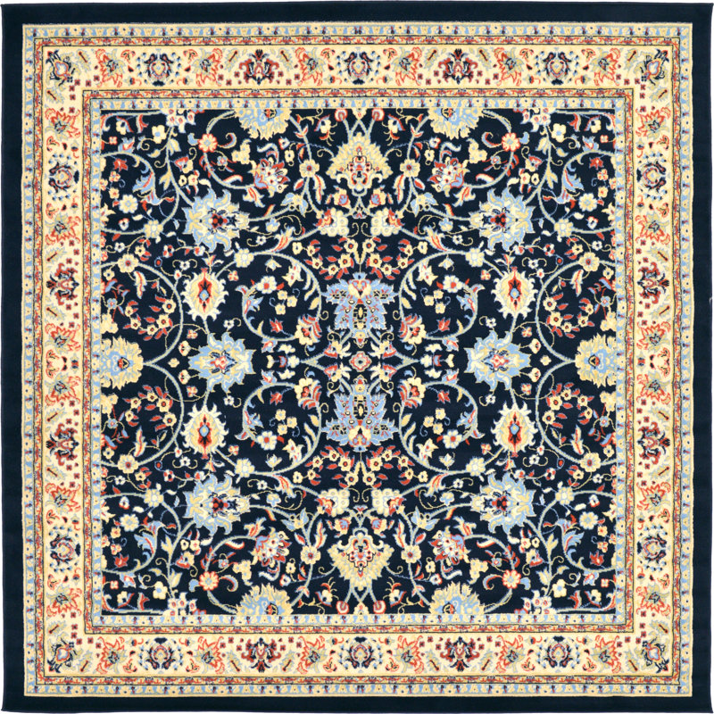 Hanan Floral Indoor Rug, Square 8'