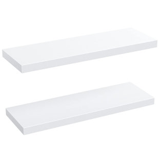 Two 6in X 2in White Wall Shelves Free Shipping These Small Wall