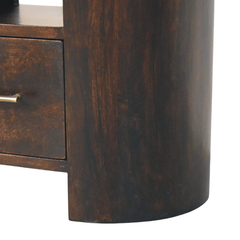 55cm W Solid Wood Bedside Table