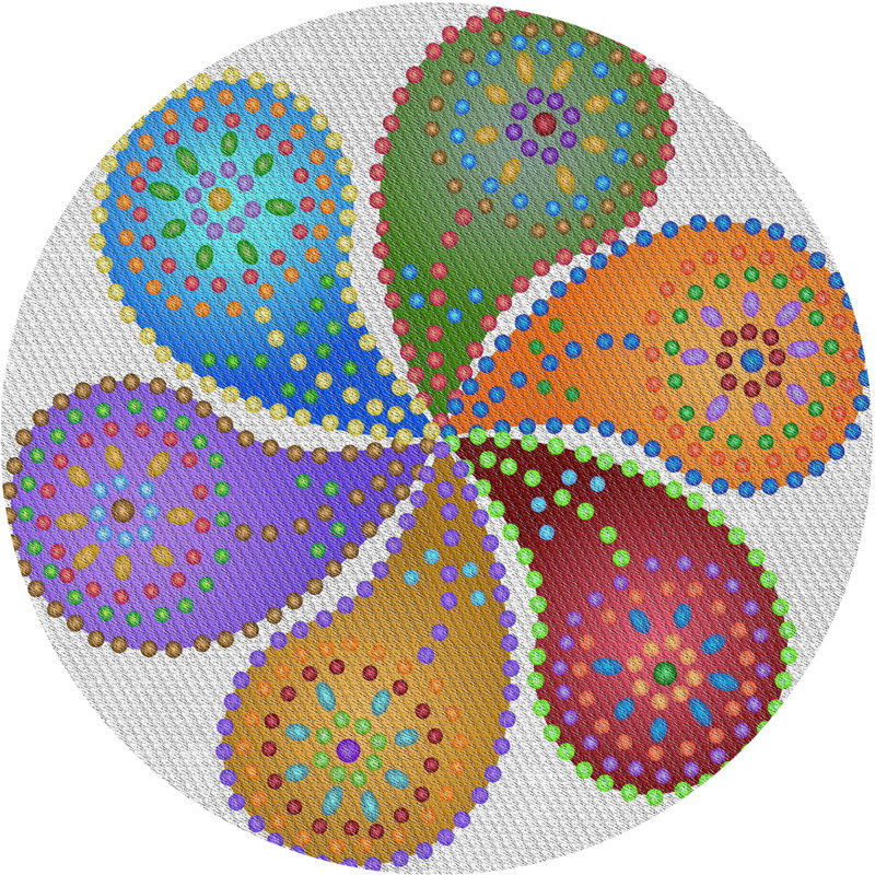 Kingsview Paisley Indoor Rug, Round 3'