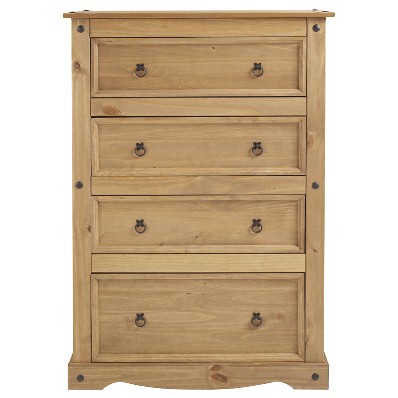 Aadhvik 36.22'' W 4 - Drawer Dresser, Antique Brown