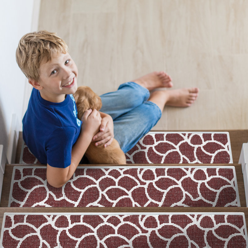 Tapis d'escalier intérieur antidérapant Jelinek, Marron