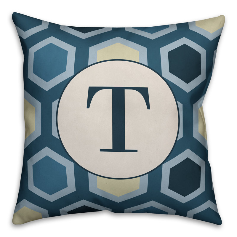 Geometric Reversible Throw Pillow, T