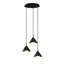 Luminaire suspendu conique à 3 lumières Excalibur