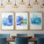 Waterscape I - Impression personnalisée de qualité supérieure avec passe-partout - 3 pièces-377797838-377797839