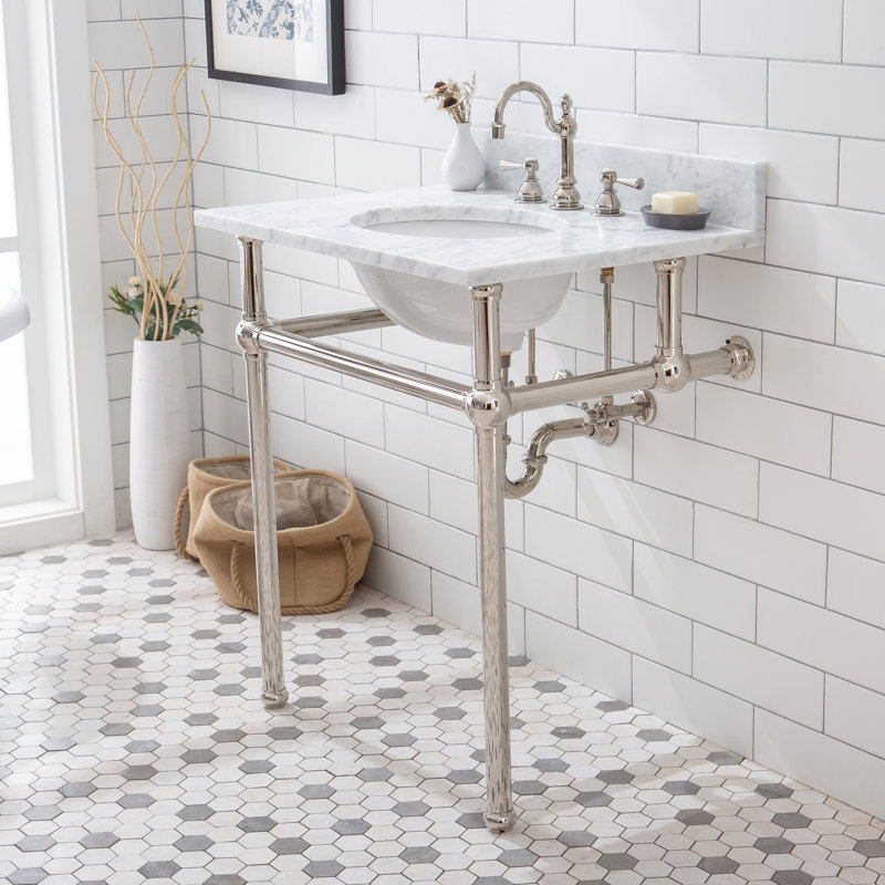 Ensemble de meuble-lavabo simple 30 po Copeland, Nickel poli, Robinet inclus