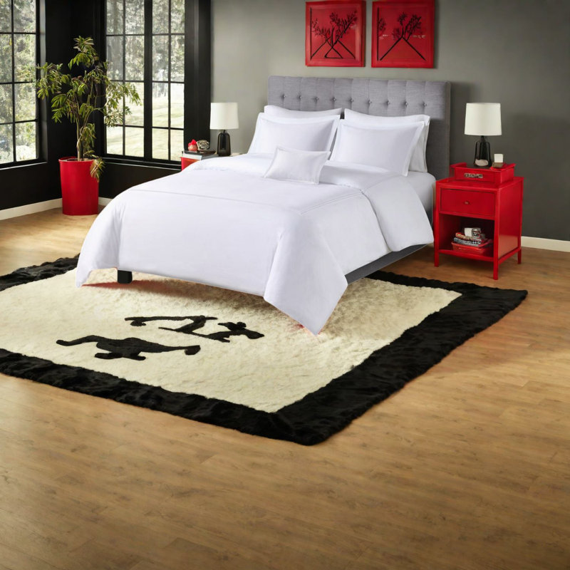 Ensembles de literie en coton luxueux, très grand style californien brodé