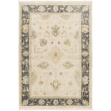Istanbul Wool Oriental Area Rug in Olive/Beige