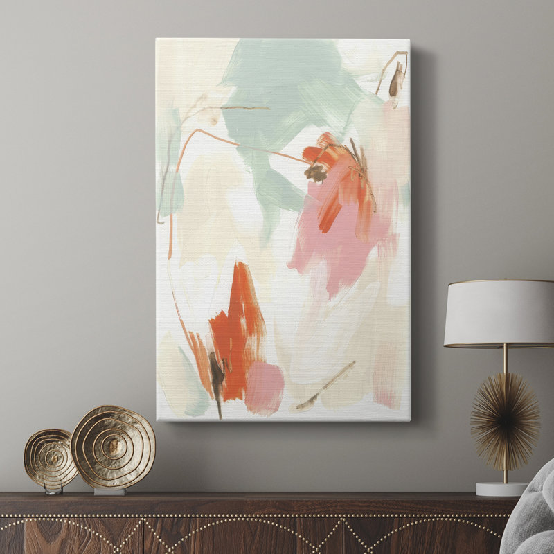 Peach Blossom Mirage II - galerie Cavas sur mesure, H 27 po x l 18 po