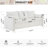 Chenille Fabric 3-Seater Couch