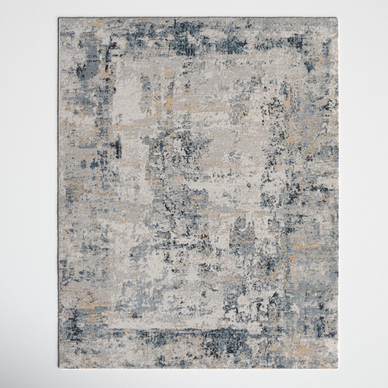 Mckain Abstract Indoor Rug, Rectangle 7'10" x 10'