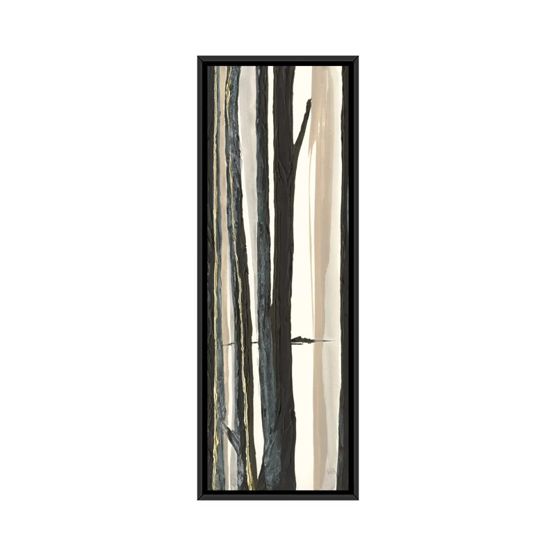 " Through The Trees I " by Chris Paschke, 36" H x 12" W x 1.5" D, Black Framed
