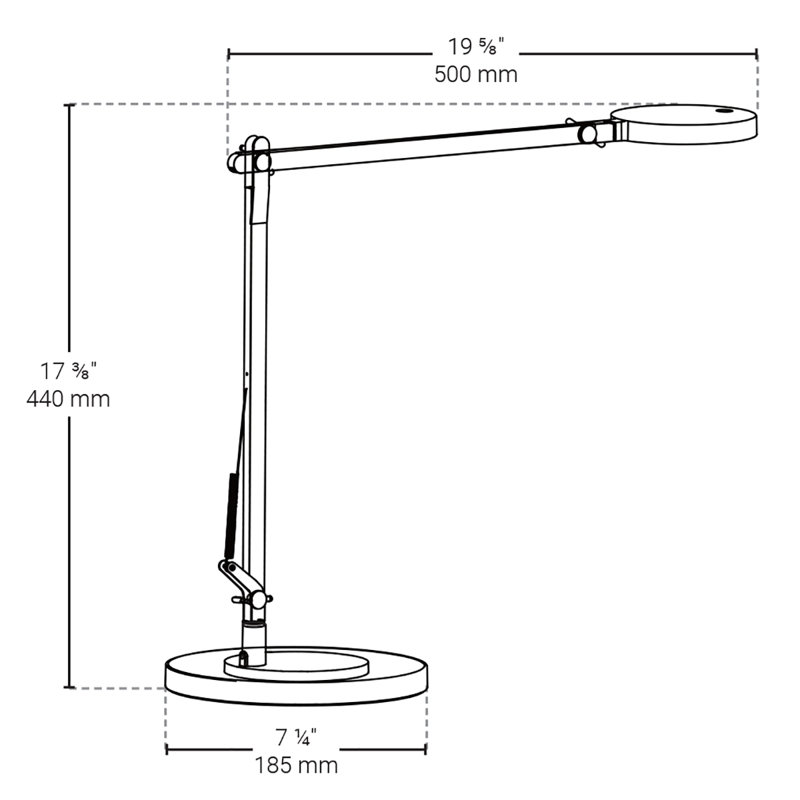 Lampe de bureau 17,38 po Djavan
