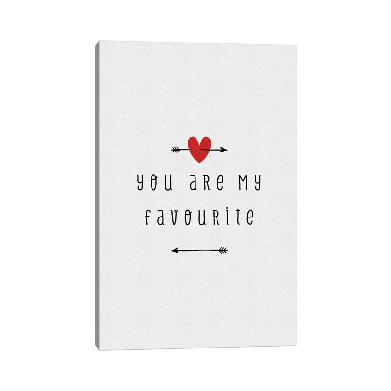 You Are My Favourite by Orara Studio - Wrapped Canvas Gallery-Wrapped Canvas Giclée, 20.32 cm H x 30.48 cm W