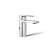 Parallel Single-Handle Bathroom Sink Faucet, Single-Hole Faucet with Pop-Up Drain, 0.5 GPM