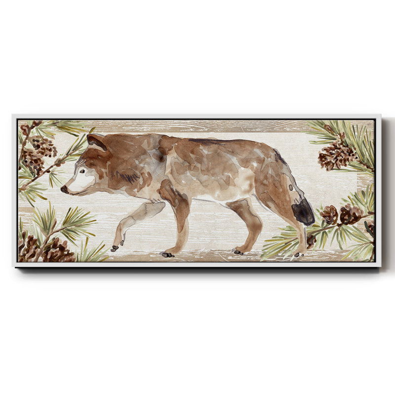 «Rustic Barnwood Animals Collection D», toile encadrée, H 12 po x l 30 po